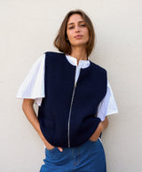 Zipped Gilet