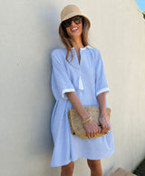 Grecian Shirt Dress
