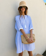 Grecian Shirt Dress