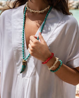 The Long stone Horn necklace