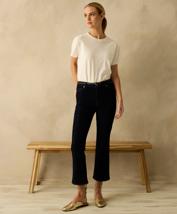 Isabelle Cropped Kick Flare Jean