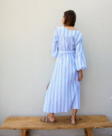 Seersucker Striped Kaftan