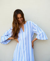 Seersucker Striped Kaftan