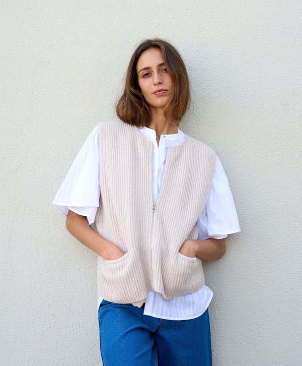Zipped Gilet