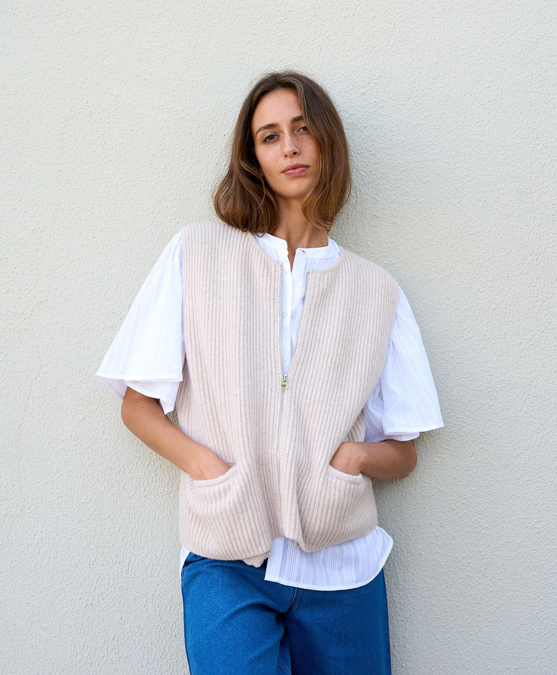 Zipped Gilet