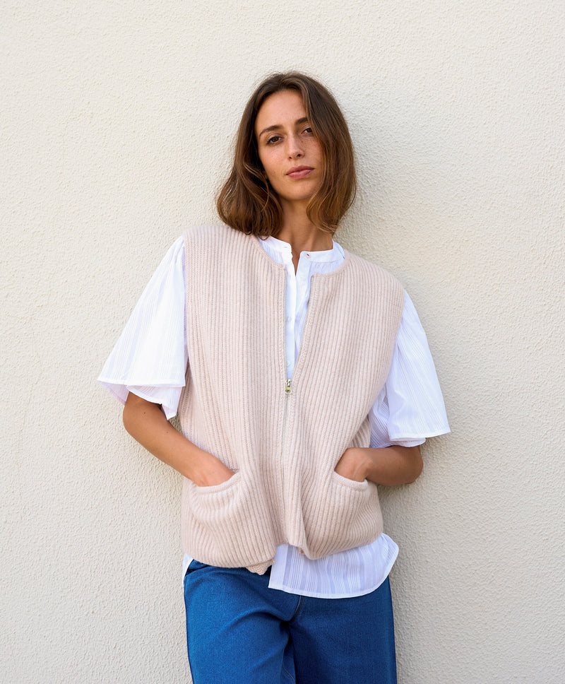 Zipped Gilet