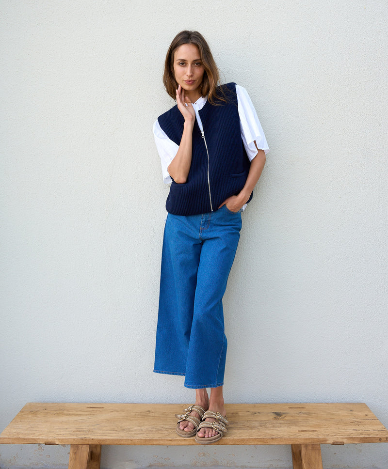 Zipped Gilet