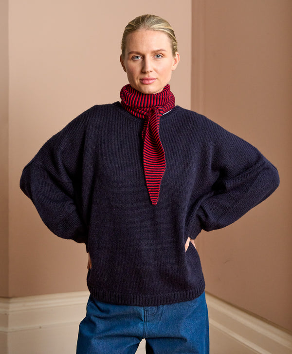 Striped Cashmere Neck Tie