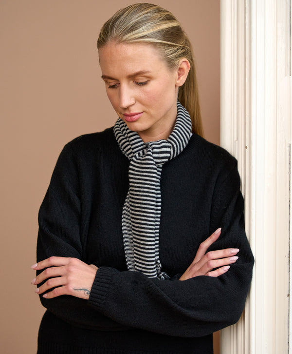 Striped Cashmere Neck Tie