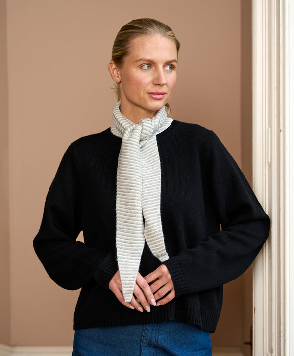 Striped Cashmere Neck Tie
