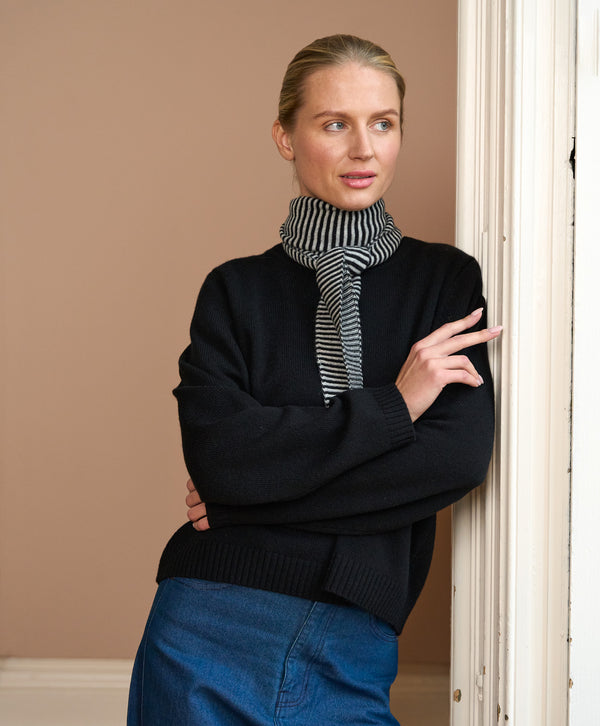 Striped Cashmere Neck Tie