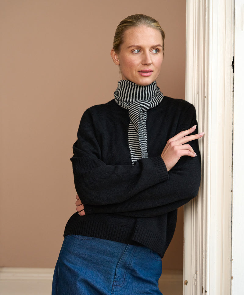 Striped Cashmere Neck Tie
