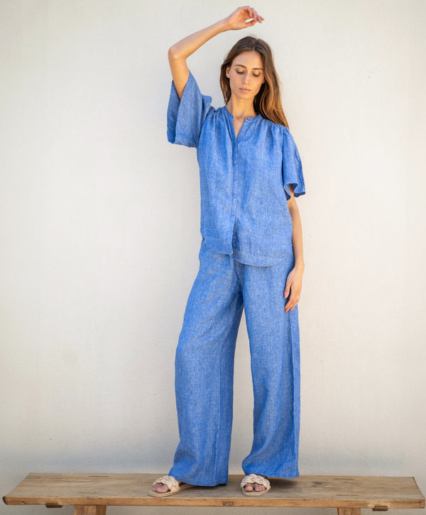 Linen Palazzo Pants