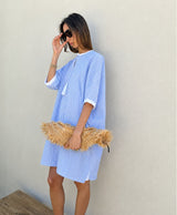 Grecian Shirt Dress