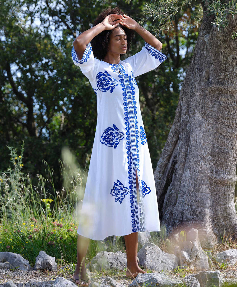 Athena Embroidery Kaftan