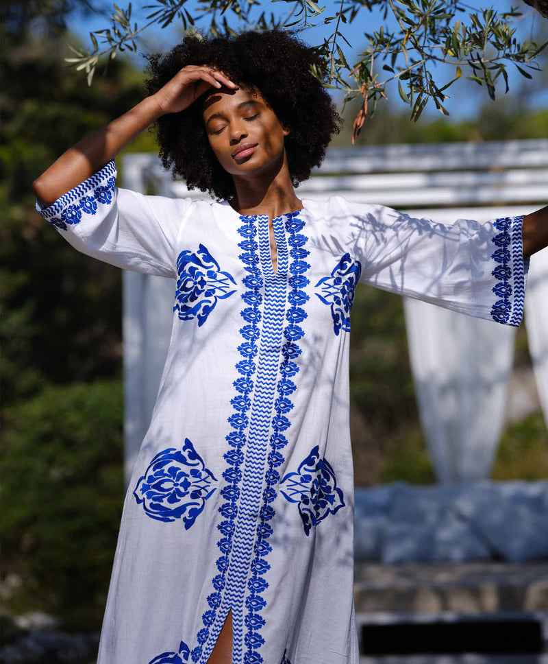 Athena Embroidery Kaftan