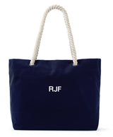 Monogram Initial Beach Bag