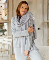 Contrasting Edge Cashmere Scarf