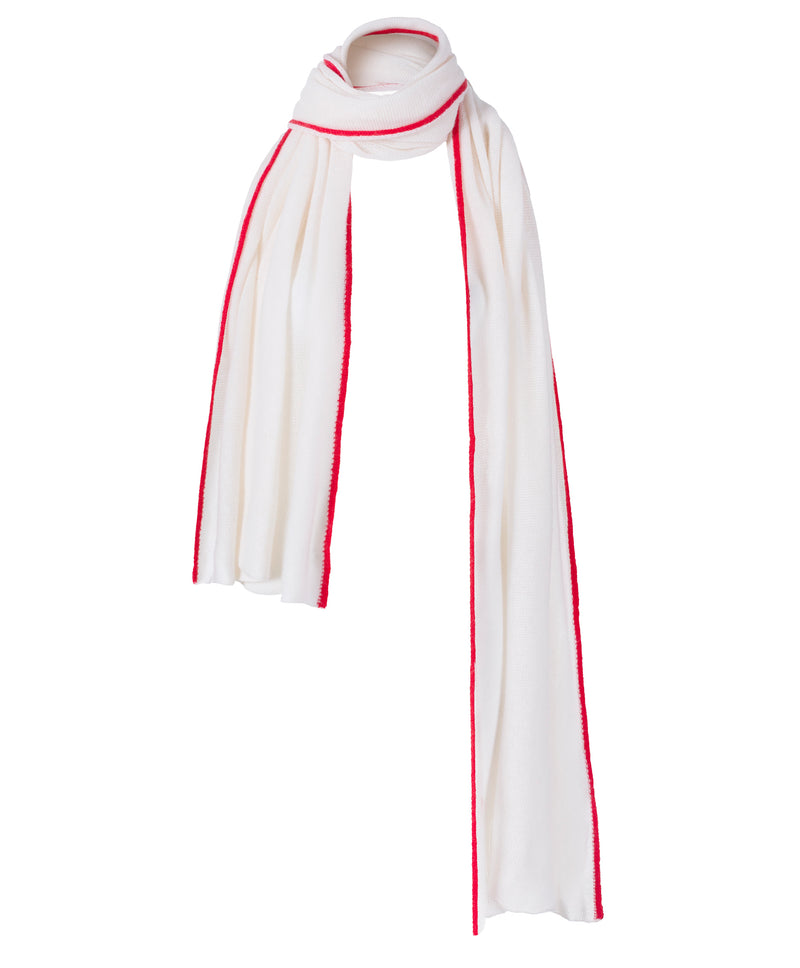 Contrasting Edge Cashmere Scarf