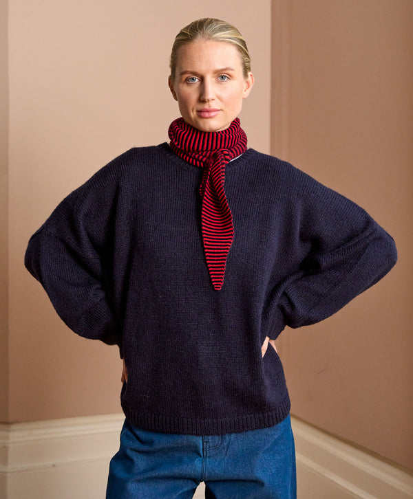 Striped Cashmere Neck Tie