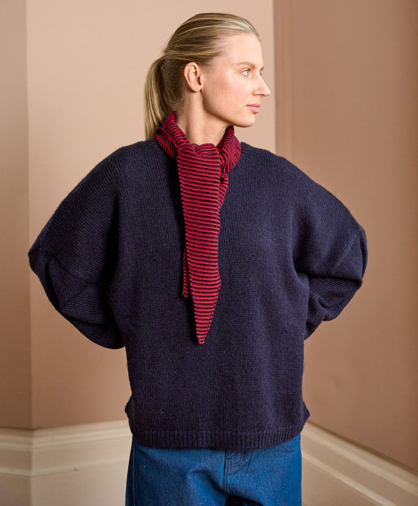 Striped Cashmere Neck Tie