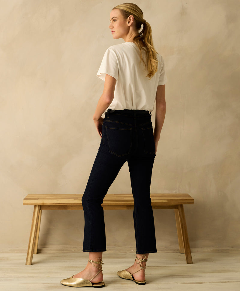 Isabelle Cropped Kick Flare Jean