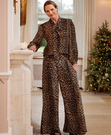 Leopard Palazzo Trouser