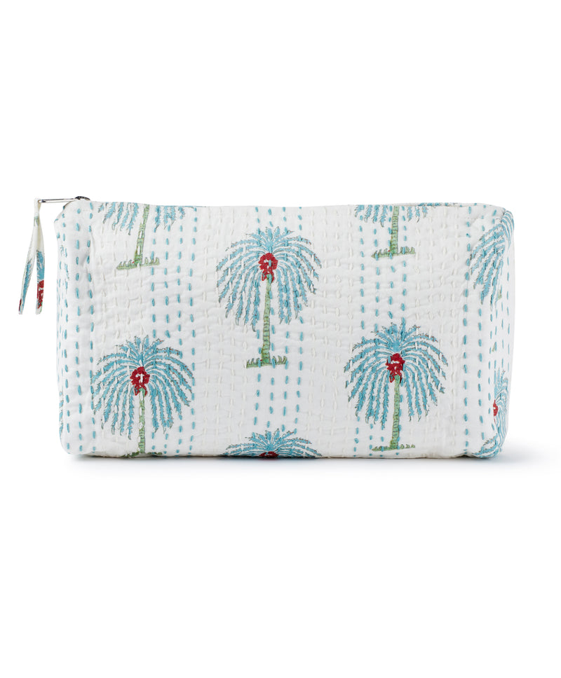 Palm Tree Print Washbag