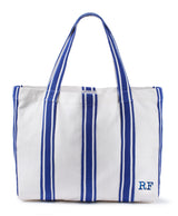 Personalised Cotton Canvas striped Tote
