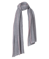 Contrasting Edge Cashmere Scarf