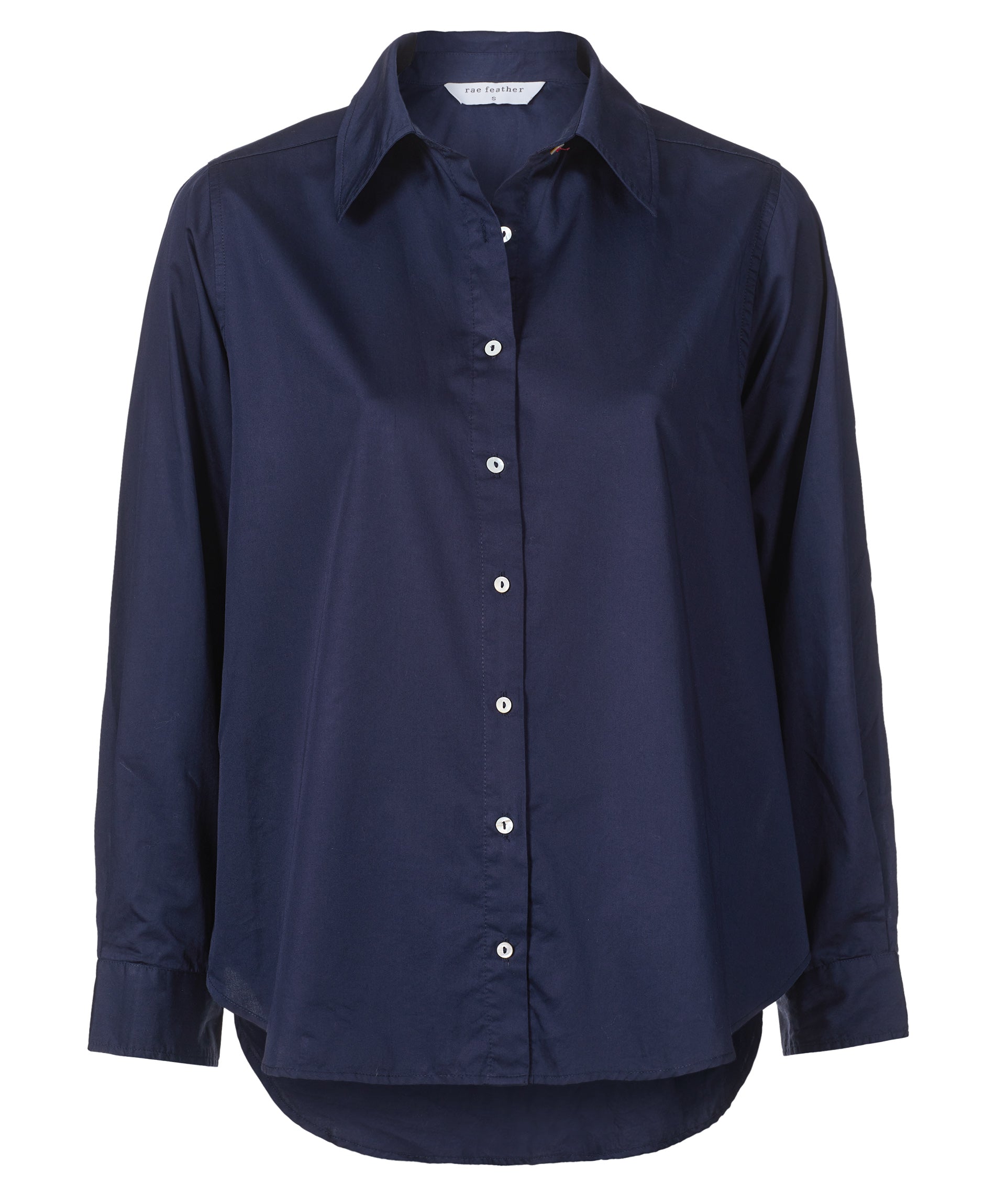 Navy Riley Shirt | Tops & Shirts | Clothing | Rae Feather