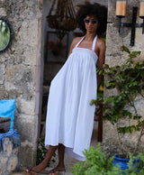 Smocked Cheesecloth Dress