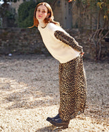 Leopard Print Pleat Dress