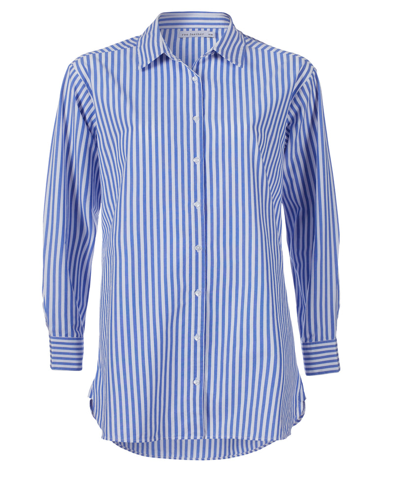 Stripe Cotton Beach Shirt