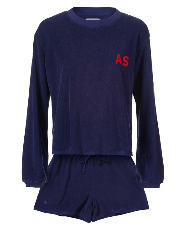 Personalised Towelling Sweatshirt & Shorts Set
