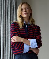 Striped Maggie Crewneck
