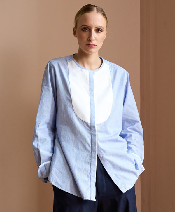 Striped Bib Shirt