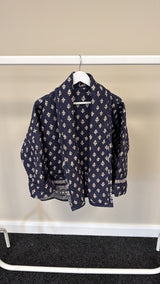49- SAMPLE SALE  NAVY QUILTED JACKET MEDIUM