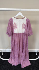 57- SAMPLE SALE PINK DRESS LARGE