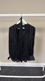 195 - SAMPLE SALE BLACK BLOUSE MEDIUM