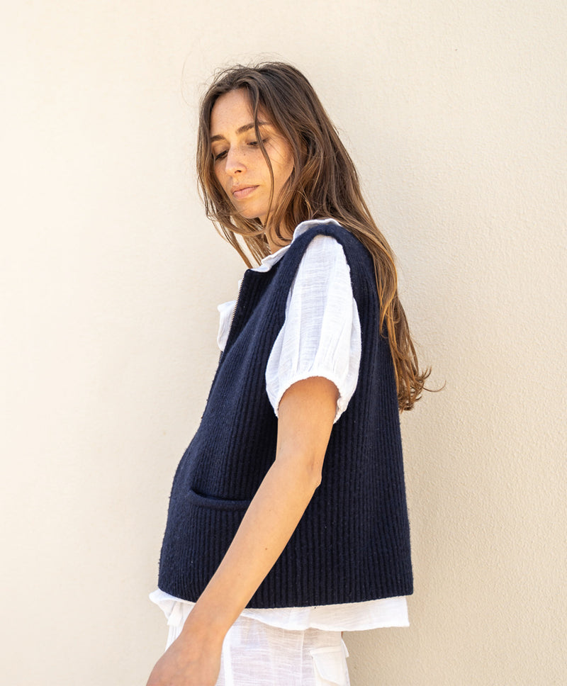 Zipped Gilet