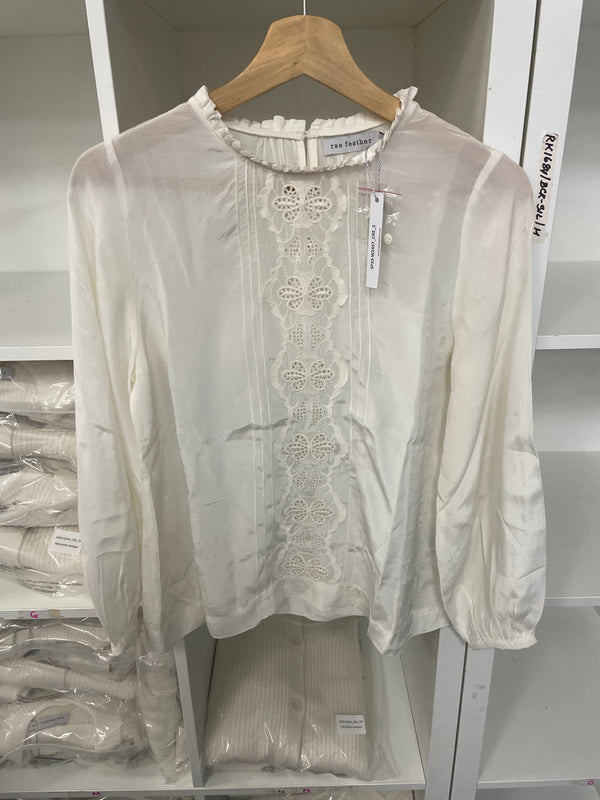 Sample sale - cream blouse XS
