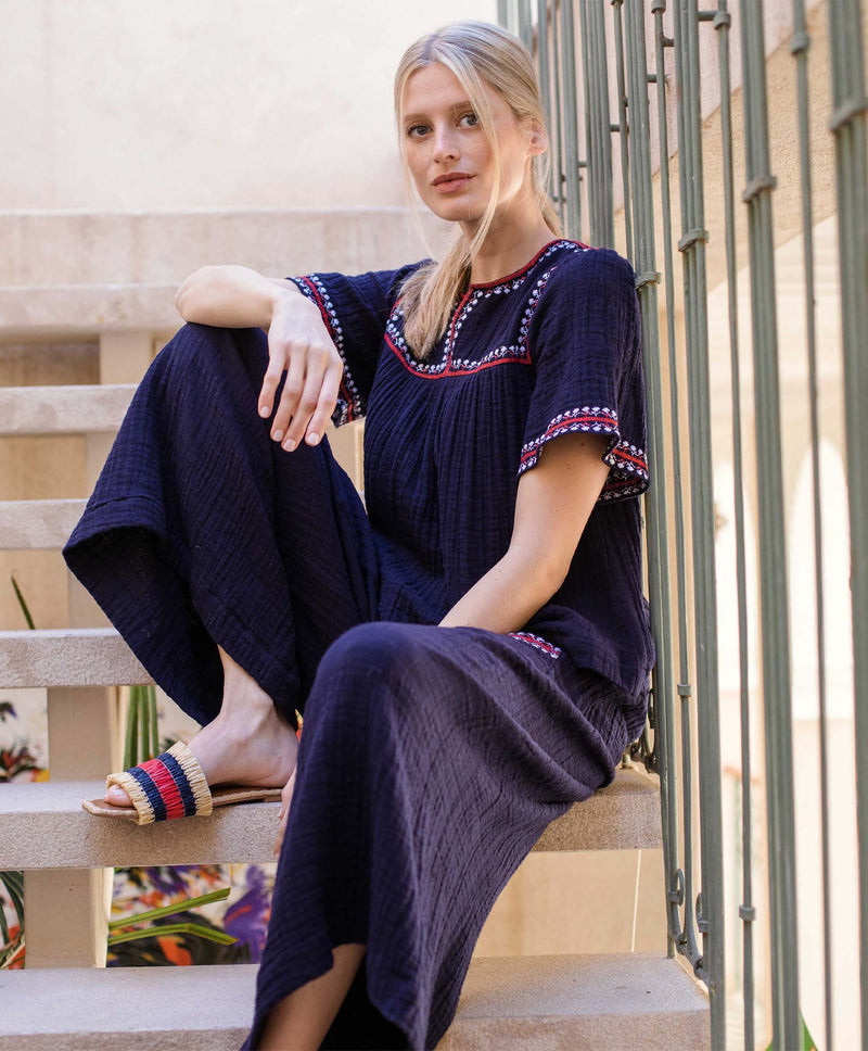 Embroidery Cheesecloth Fifi Culotte