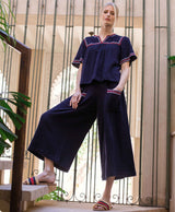 Embroidery Cheesecloth Fifi Culotte