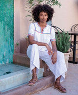 Embroidery Cheesecloth Fifi Culotte