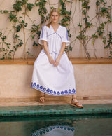 Embroidery Gauze Provence Dress