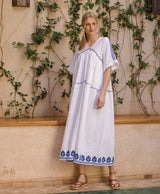 Embroidery Gauze Provence Dress