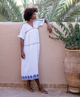Embroidery Gauze Provence Dress