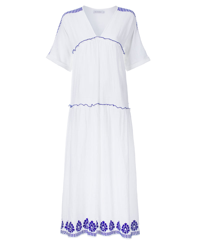 Embroidery Gauze Provence Dress