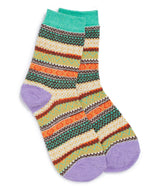 green rae feather nordic cotton wool socks